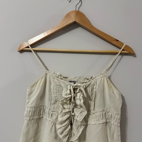 Vintage Y2K Cream Juicy Couture Camisole Blouse Sleeveless Tank Top Coquette - Picture 5 of 16